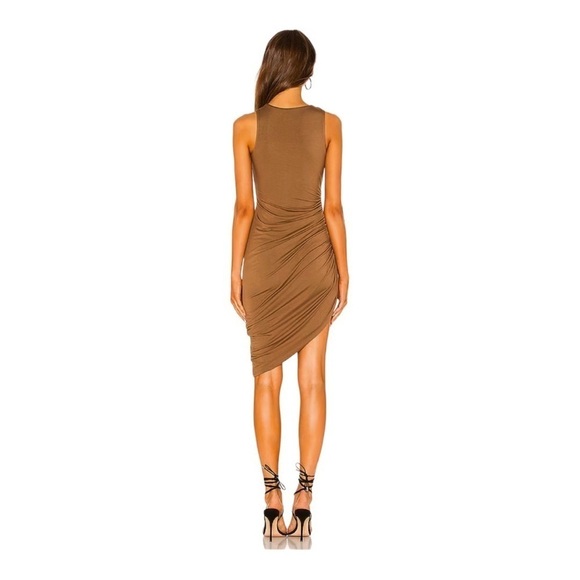 NEW Lovers + Friends Bodycon Dress Eva Asymmetrical Stretch Jersey - Picture 3 of 7